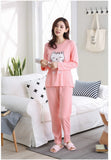 Pink Cotton Regular wear Pajama Set