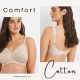 Galaxy Comfort Fit Soft Cotton Non-Padded Bra