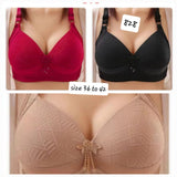 Women Padded Cup Wireless Push Up Sexy Adjustable Straps Comfort Bra.