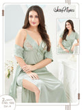 2Pc Indian Bridal Stylish Gown Nighty Set
