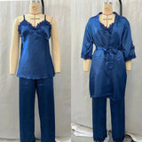 5 Pc Silk Bridal Nightwear Set