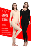 Women's thermal thin section pajamas round neck slim body base autumn Suit